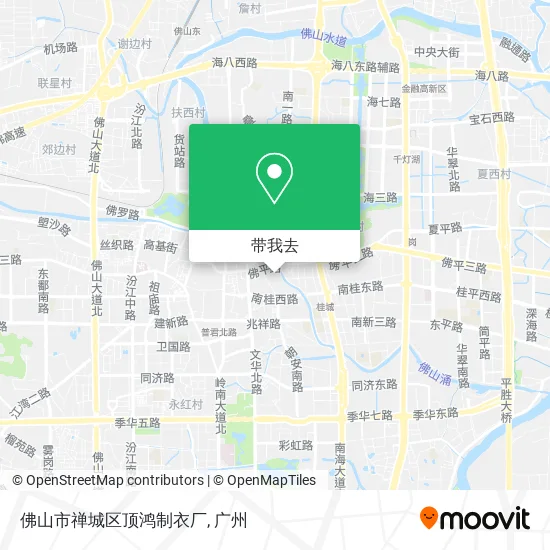 佛山市禅城区顶鸿制衣厂地图