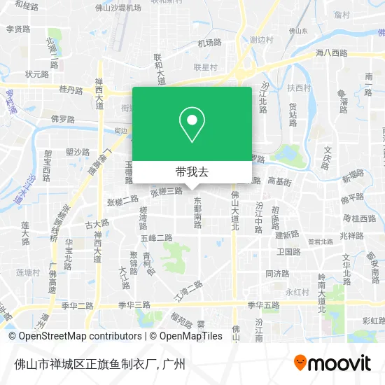 佛山市禅城区正旗鱼制衣厂地图
