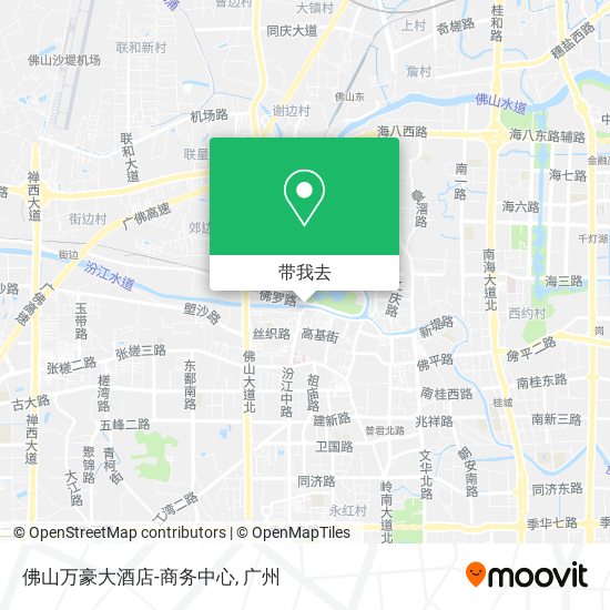 佛山万豪大酒店-商务中心地图