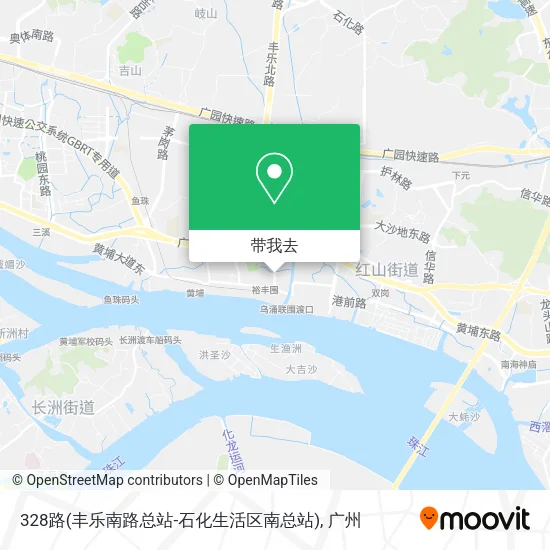 328路(丰乐南路总站-石化生活区南总站)地图