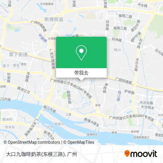 大口九咖啡奶茶(东横三路)地图