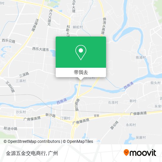 金源五金交电商行地图