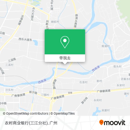 农村商业银行(三江分社)地图
