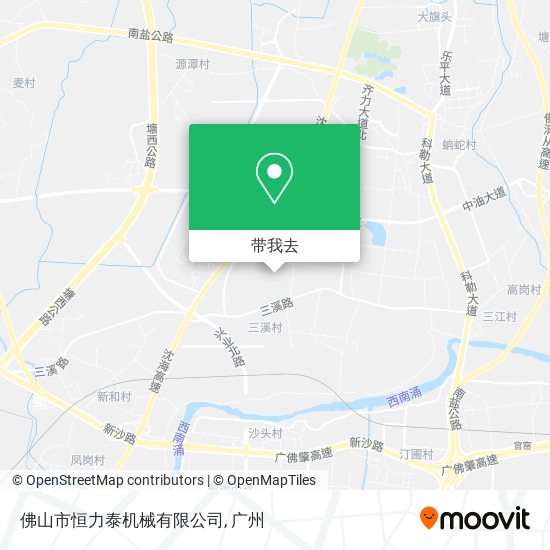 佛山市恒力泰机械有限公司地图