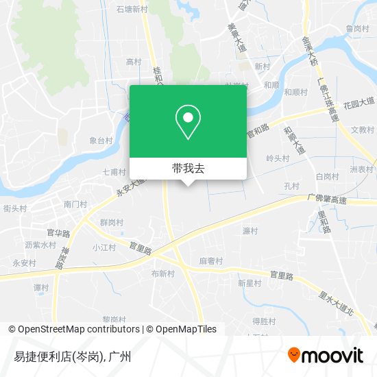 易捷便利店(岑岗)地图