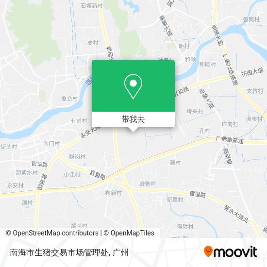 南海市生猪交易市场管理处地图