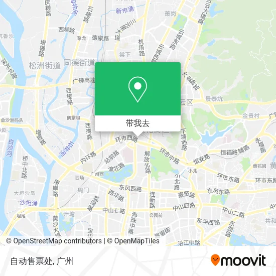 自动售票处地图