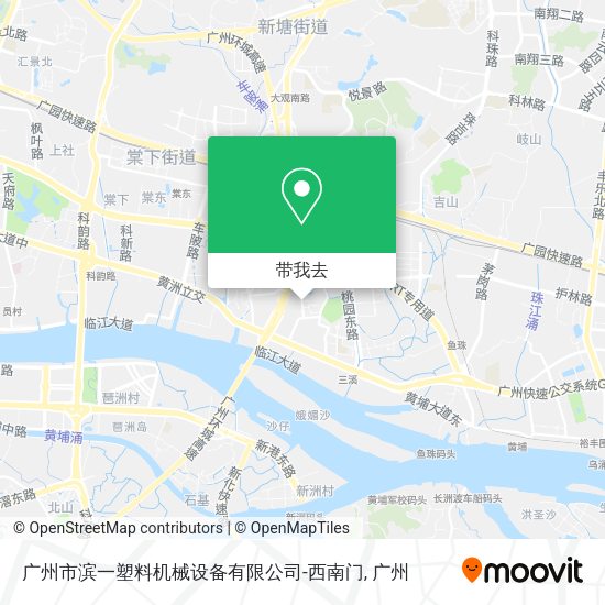 广州市滨一塑料机械设备有限公司-西南门地图