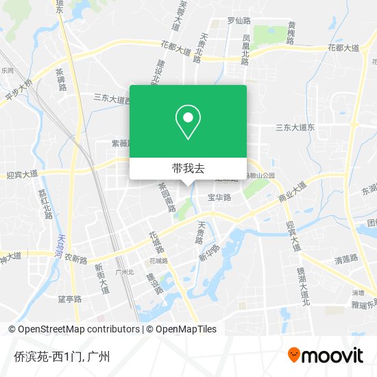 侨滨苑-西1门地图