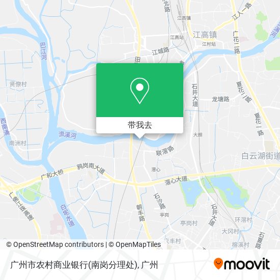 广州市农村商业银行(南岗分理处)地图