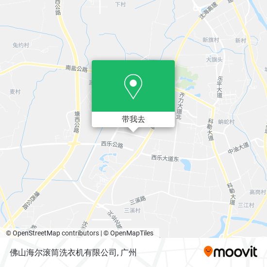 佛山海尔滚筒洗衣机有限公司地图
