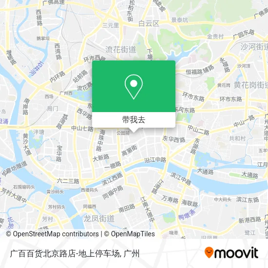 广百百货北京路店-地上停车场地图