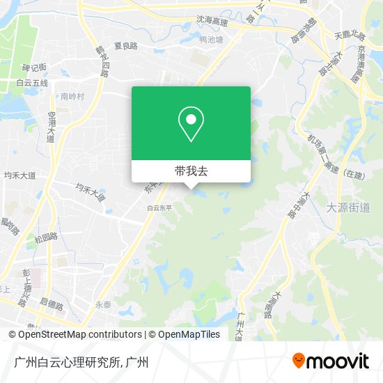 广州白云心理研究所地图
