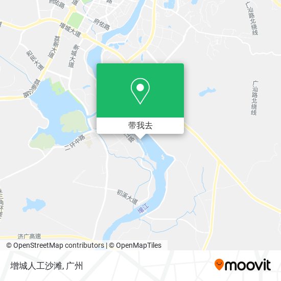 增城人工沙滩地图