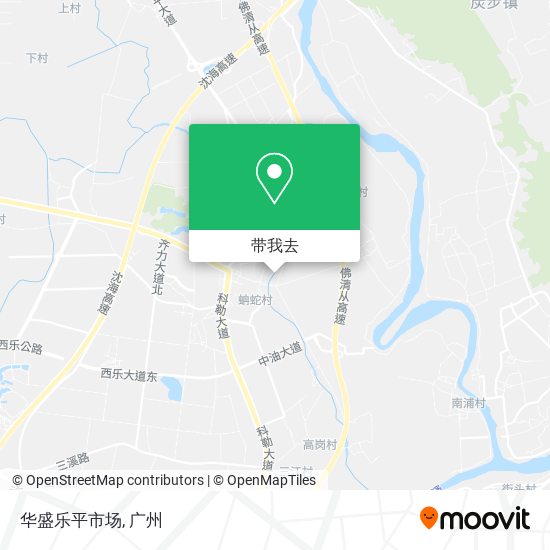 华盛乐平市场地图