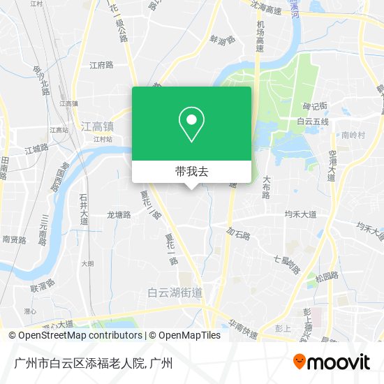 广州市白云区添福老人院地图