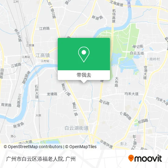 广州市白云区添福老人院地图