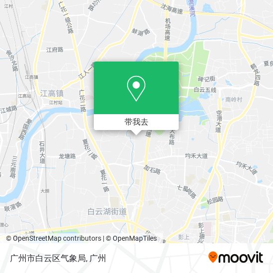 广州市白云区气象局地图
