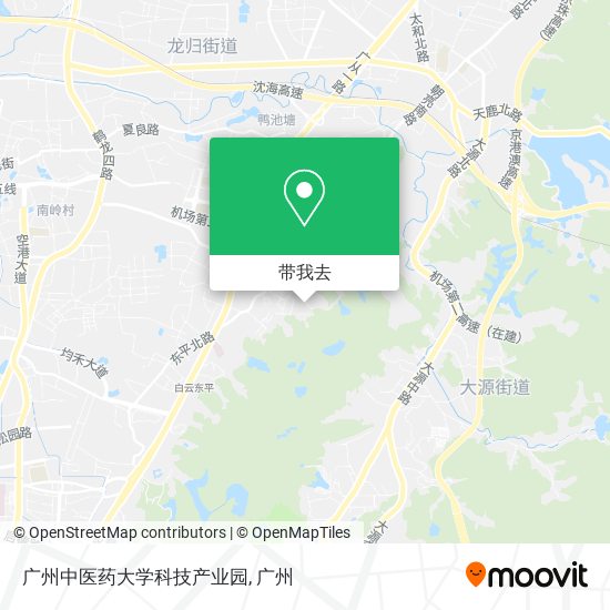 广州中医药大学科技产业园地图
