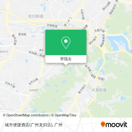 城市便捷酒店(广州龙归店)地图