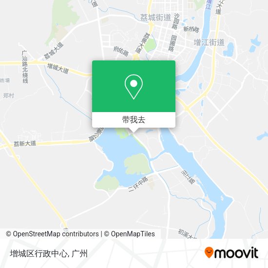 增城区行政中心地图