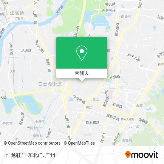 恒越鞋厂-东北门地图