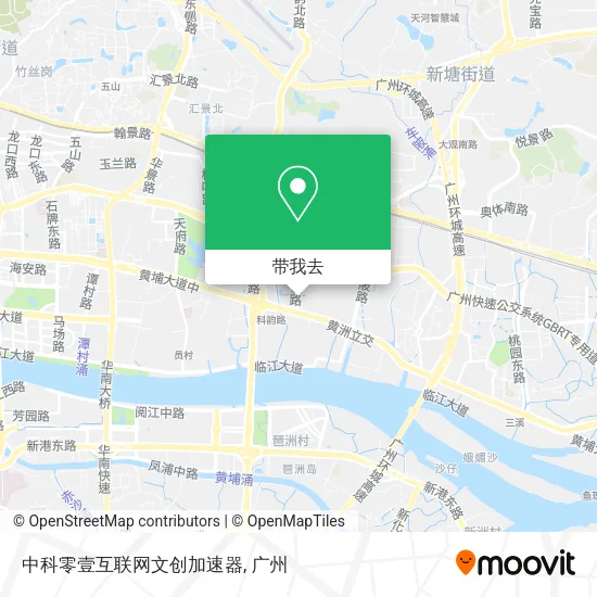 中科零壹互联网文创加速器地图
