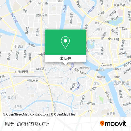 风行牛奶(万和苑店)地图