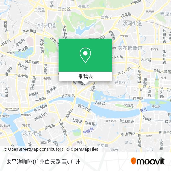 太平洋咖啡(广州白云路店)地图