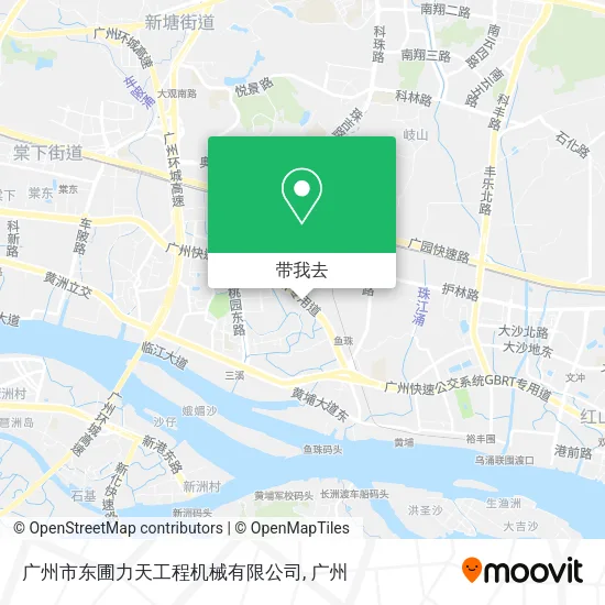 广州市东圃力天工程机械有限公司地图