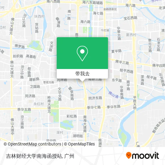 吉林财经大学南海函授站地图