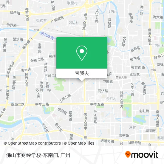 佛山市财经学校-东南门地图