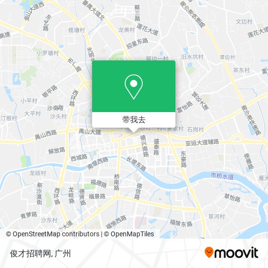 俊才招聘网地图
