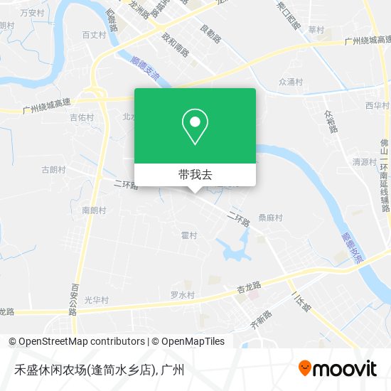 禾盛休闲农场(逢简水乡店)地图
