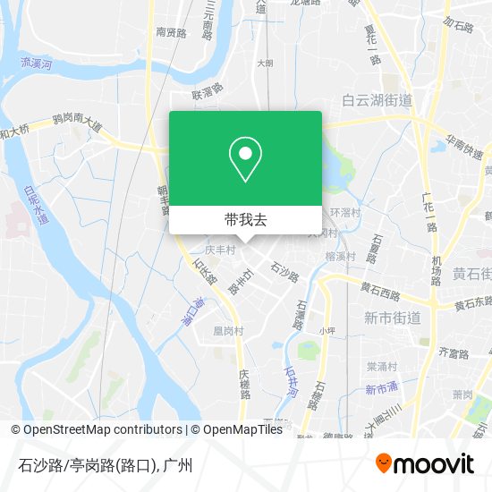石沙路/亭岗路(路口)地图