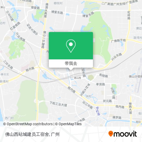 佛山西站城建员工宿舍地图