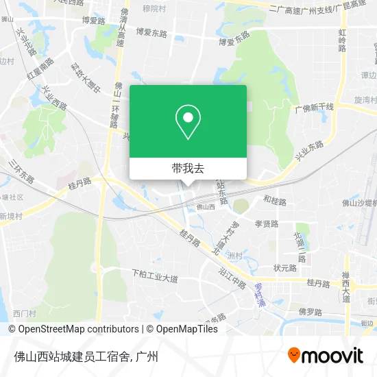 佛山西站城建员工宿舍地图