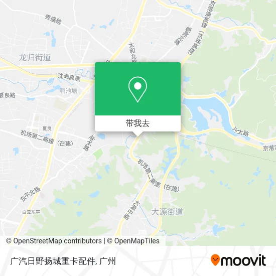 广汽日野扬城重卡配件地图