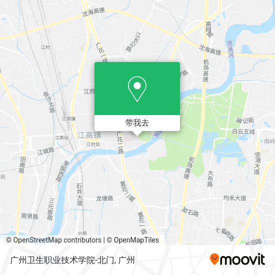 广州卫生职业技术学院-北门地图