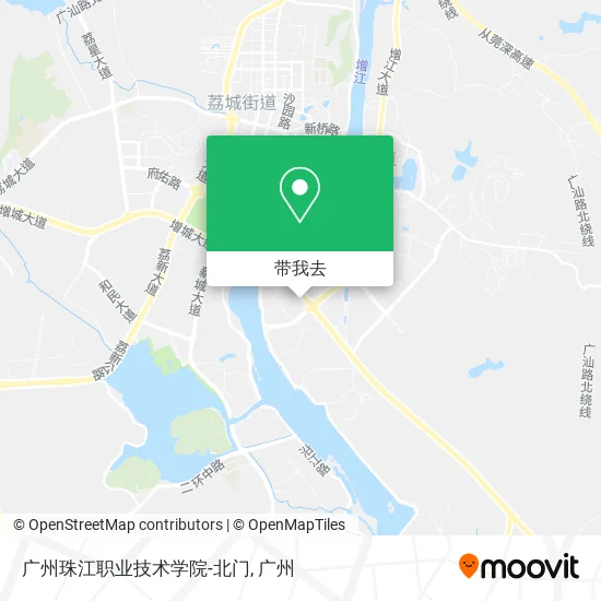 广州珠江职业技术学院-北门地图