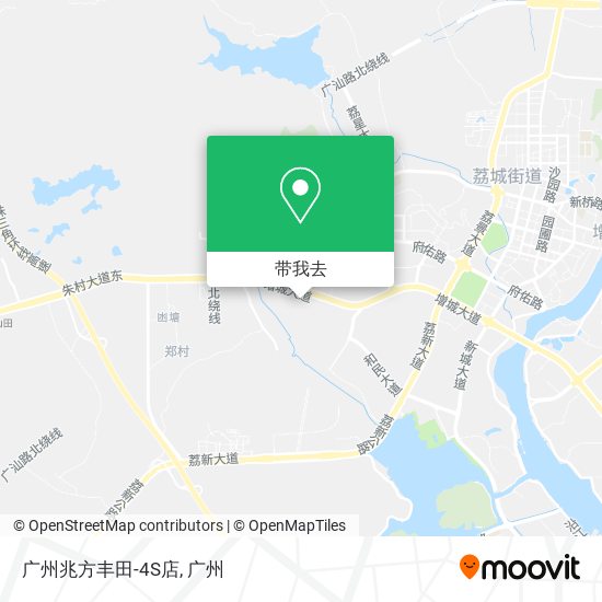 广州兆方丰田-4S店地图
