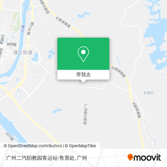 广州二汽职教园客运站-售票处地图