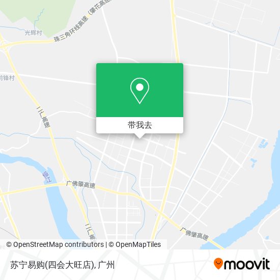 苏宁易购(四会大旺店)地图