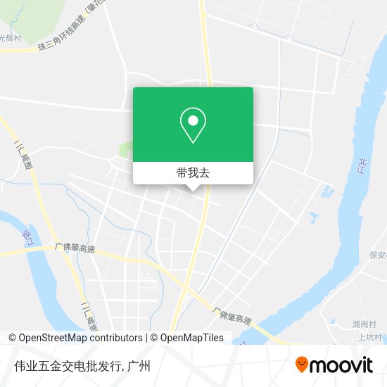 伟业五金交电批发行地图