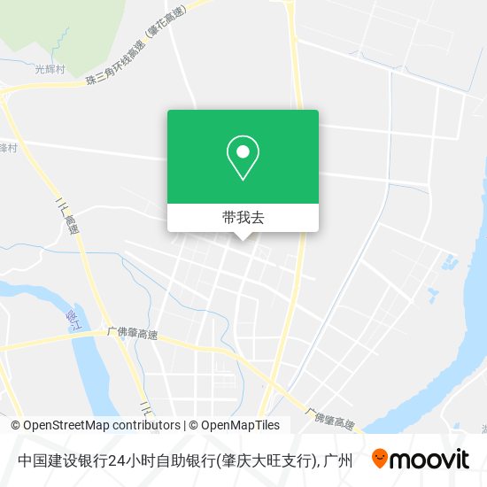 中国建设银行24小时自助银行(肇庆大旺支行)地图