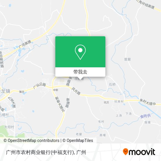 广州市农村商业银行(中福支行)地图