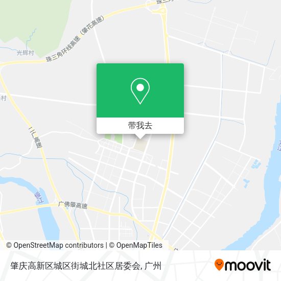 肇庆高新区城区街城北社区居委会地图