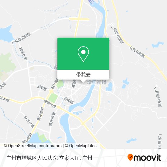 广州市增城区人民法院-立案大厅地图