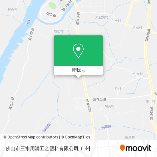 佛山市三水周润五金塑料有限公司地图