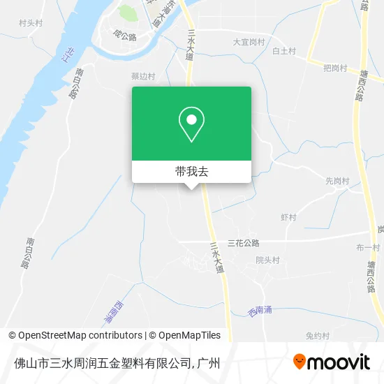 佛山市三水周润五金塑料有限公司地图